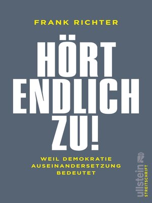 cover image of Hört endlich zu!